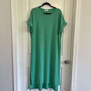 Entro ribbed maxi shift dress size xl